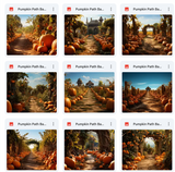 Ultimate Pumpkin Path Background Bundle