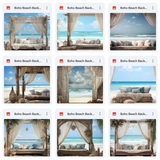 Ultimate Boho Beach Background Bundle