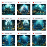 Ultimate Underwater World Background Bundle