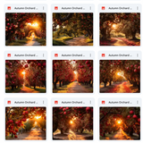 Ultimate Autumn Orchard Background Bundle