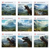 Ultimate Jurassic Background Bundle