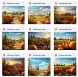 Ultimate Whimsical Pumpkin Patch Background Bundle