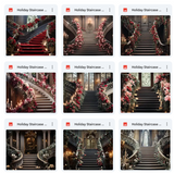 Ultimate Holiday Staircase Background Bundle