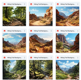 Ultimate Hiking Trails Background Bundle