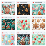 Ultimate Holiday Sweets Paper Background Bundle