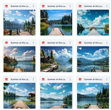 Ultimate Summer at the Lake Background Bundle