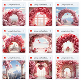 Ultimate Lovey Arches Background Bundle