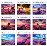 Ultimate Lavender Paths Background Bundle