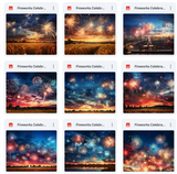 Ultimate Fireworks Celebration Background Bundle