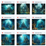 Ultimate Underwater World Background Bundle