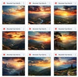 Ultimate Mountain Top Vista Background Bundle