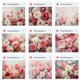 Ultimate Floral Valentine Texture Bundle