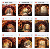 Ultimate Autumn Arches Background Bundle