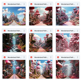 Ultimate Wonderland Path Background Bundle