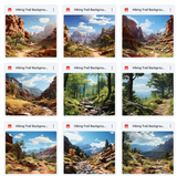 Ultimate Hiking Trails Background Bundle