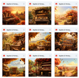 Ultimate Apples & Honey Background Bundle