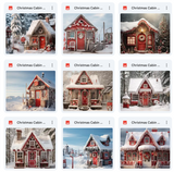 Ultimate Christmas Cabin Background Bundle