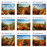 Ultimate Whimsical Pumpkin Patch Background Bundle