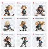 Claymation Kids Series: Hockey Kids Asset Pack