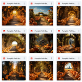 Ultimate Pumpkin Path Background Bundle