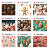 Ultimate Holiday Sweets Paper Background Bundle