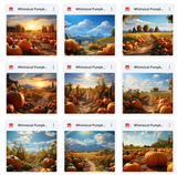 Ultimate Whimsical Pumpkin Patch Background Bundle