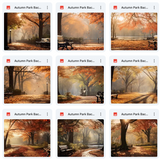 Ultimate Autumn Park Background Bundle