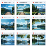 Ultimate Summer at the Lake Background Bundle