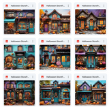 Ultimate Halloween Storefront Background Bundle