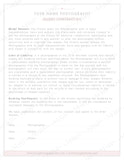 Wedding Business Forms Packet Templates