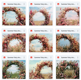 Ultimate Summer Fairy Arches Background Bundle