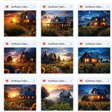 Ultimate Sunflower Cabin Background Bundle