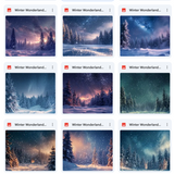 Ultimate Winter Wonderland Background Bundle
