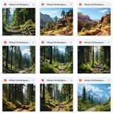 Ultimate Hiking Trails Background Bundle