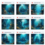 Ultimate Underwater World Background Bundle