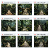 Ultimate Jungle Bridge Background Bundle