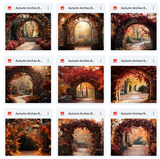 Ultimate Autumn Arches Background Bundle