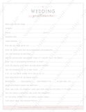 Wedding Business Forms Packet Templates