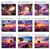 Ultimate Lavender Paths Background Bundle