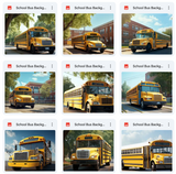 Ultimate School Bus Background Bundle