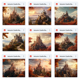 Ultimate Autumn Castle Background Bundle