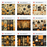 Ultimate Retro Halloween Texture Bundle