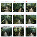 Ultimate Jungle Bridge Background Bundle