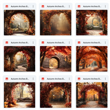 Ultimate Autumn Arches Background Bundle