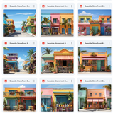 Ultimate Seaside Storefront Background Bundle