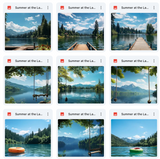 Ultimate Summer at the Lake Background Bundle