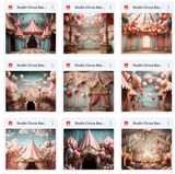 Ultimate Studio Circus Background Bundle