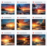 Ultimate Sunset Beach Background Bundle