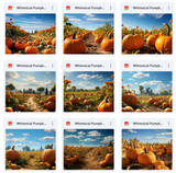 Ultimate Whimsical Pumpkin Patch Background Bundle