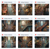 Ultimate Holiday Cluttered Stairs Background Bundle